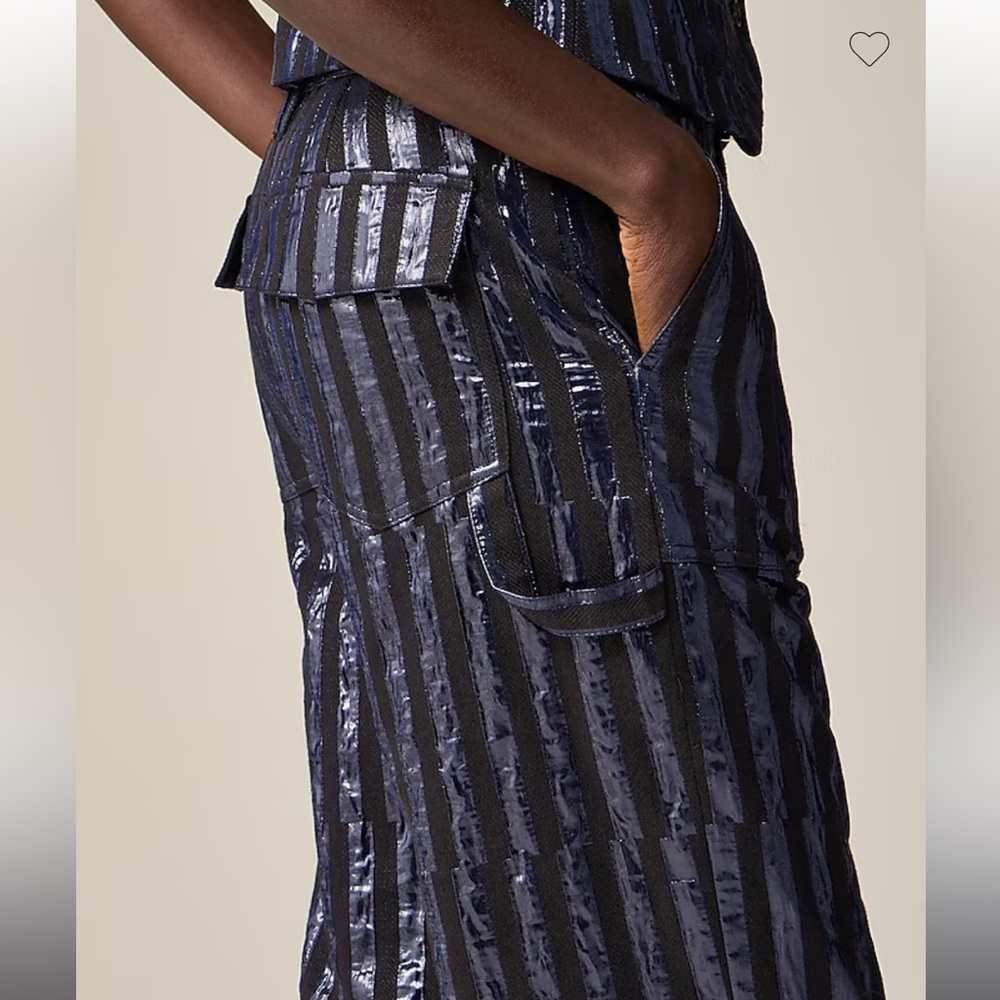NEW - Christopher John Rogers X J.Crew - Striped Jacquard Pant- Sz 6 - Picture 6 of 7